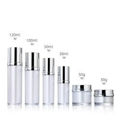 Cosmetic Bottle Cream Lotion Bottles and Cream Jars Skincare Packaging Serum Lotion Pump