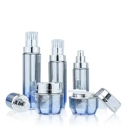 Luxury Skin Care Plastic oil Spray bottles Cosmetic Packaging Lotion Pump Bottles and Jars for Cream